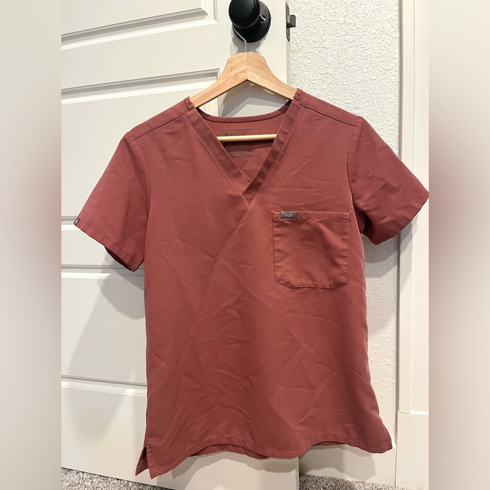 Figs XS Mauve Catarina Scrub Top